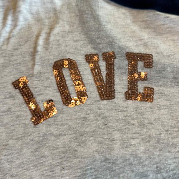 Pink by Victoria Secret Woman’s Sequins Short Sleeves Top Size XS - Picture 10 of 11